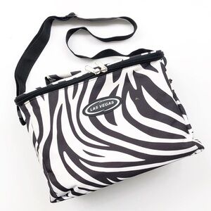 Las Vegas zebra print cooler bag